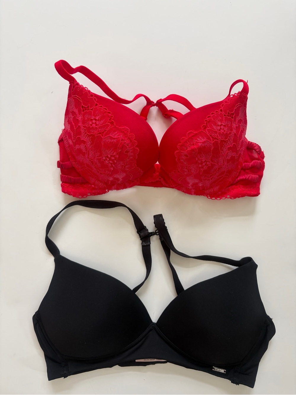 2 set bundle value Red & black Push-Up Bra - size 32B